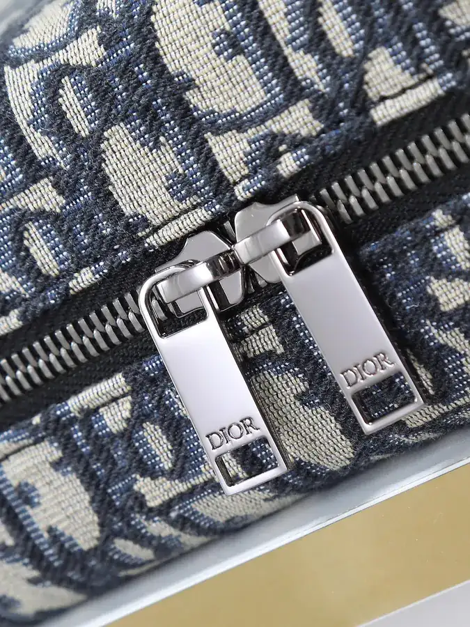Dior Travel Tote Grained Calfskin and Oblique Print