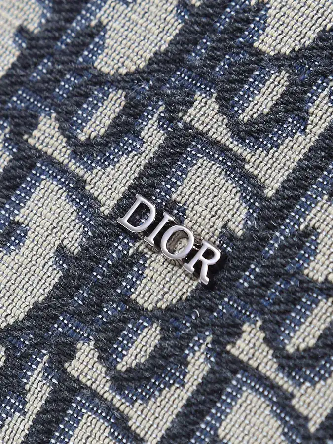 Dior Travel Tote Grained Calfskin and Oblique Print