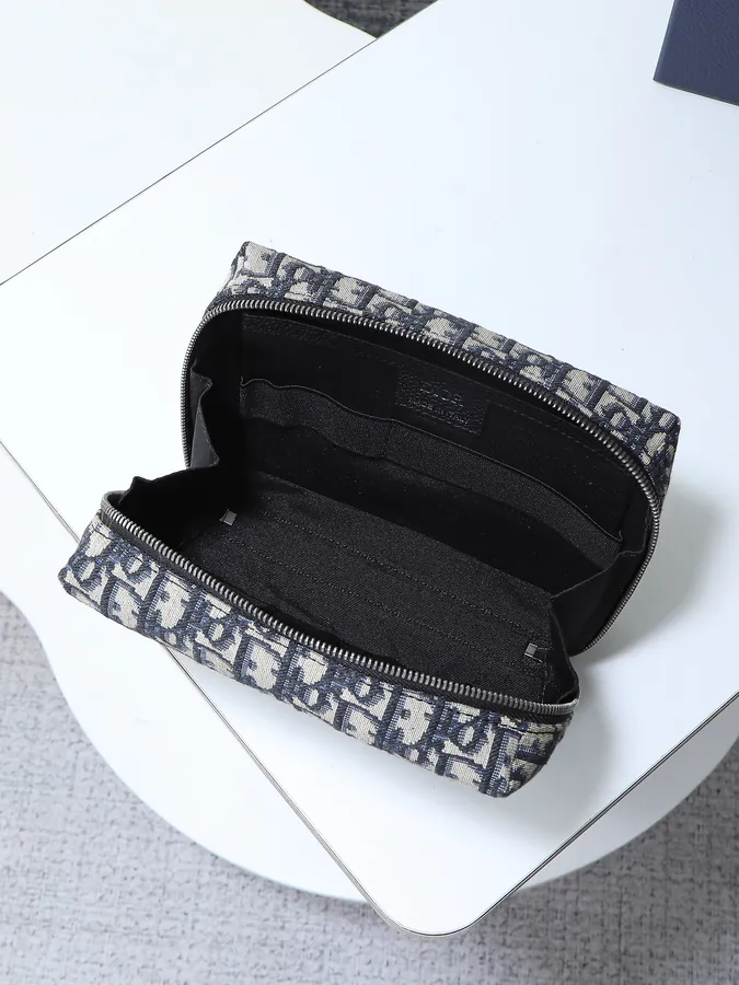 Dior Travel Tote Grained Calfskin and Oblique Print
