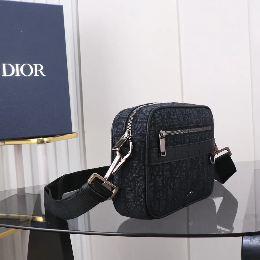 Safari Messenger Bag with Leather Strap Mini Size