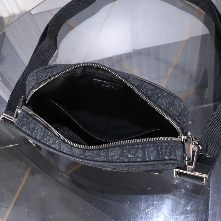 Safari Messenger Bag with Leather Strap Mini Size
