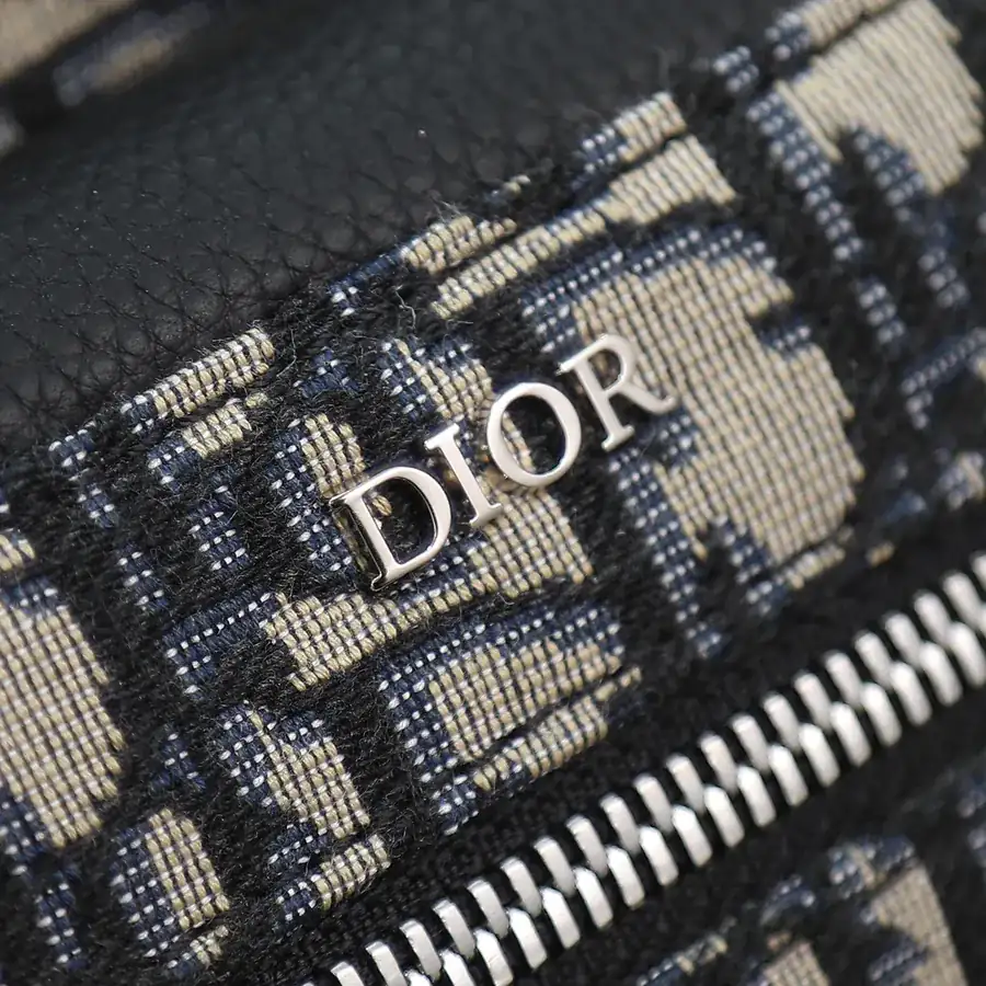 Rider Ruak Handbag Beige & Blue Oblique Jacquard