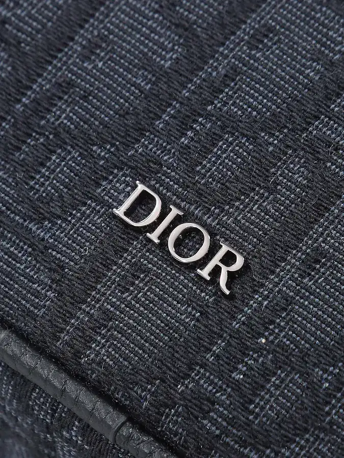 Dior Travel Bag with Oblique Print and Leather Trim