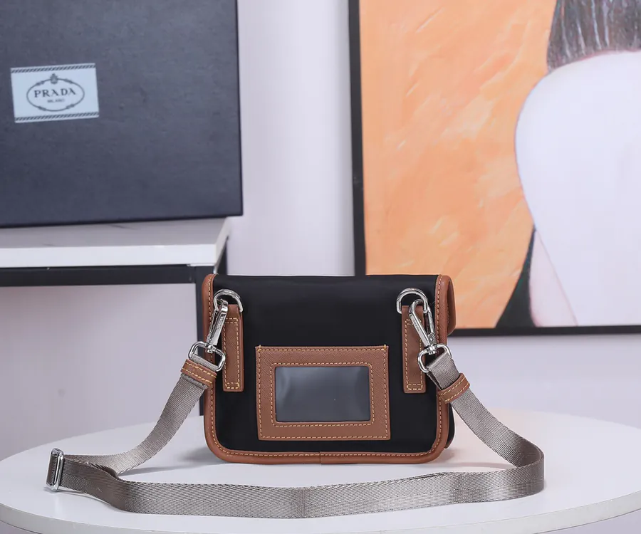 Mini Mail Bag in Grained Calfskin