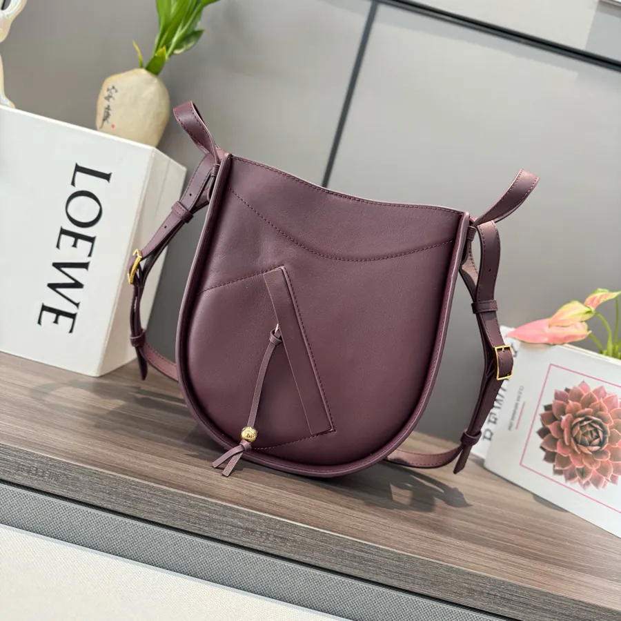 L Brand Classic Calfskin Hammock Bag