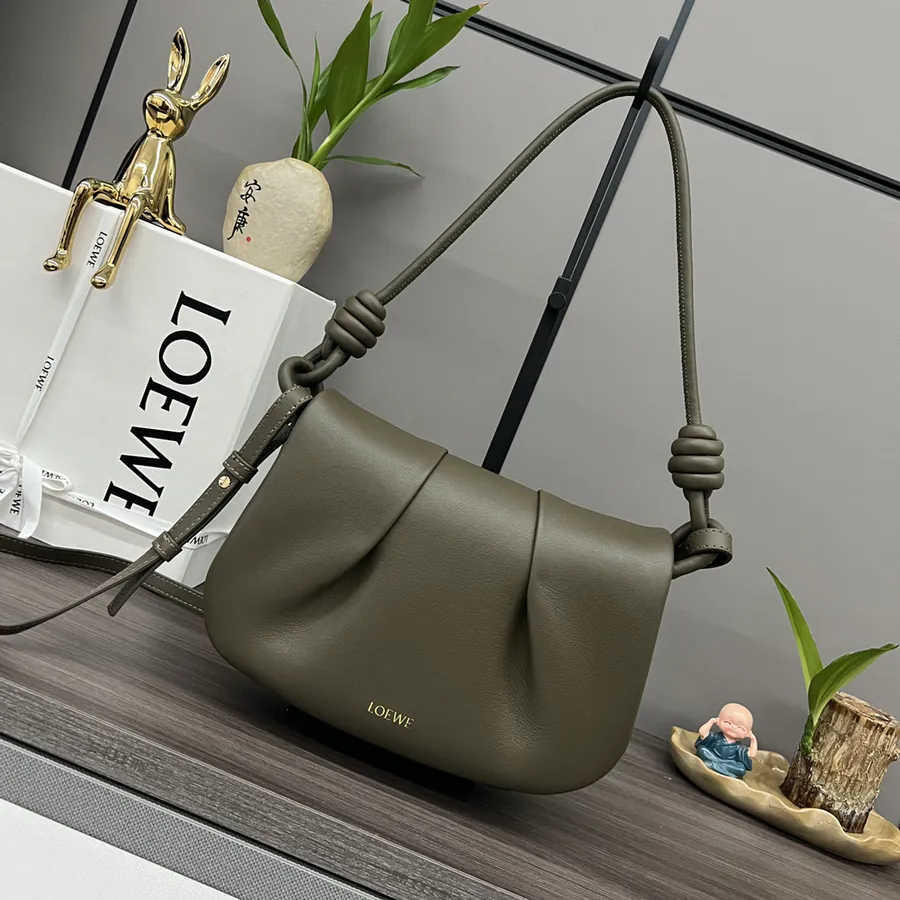 New Loe*we Paseo Bag with Shiny Nappa Calfskin