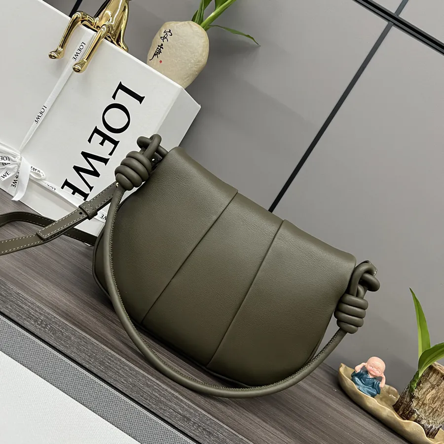 New Loe*we Paseo Bag with Shiny Nappa Calfskin