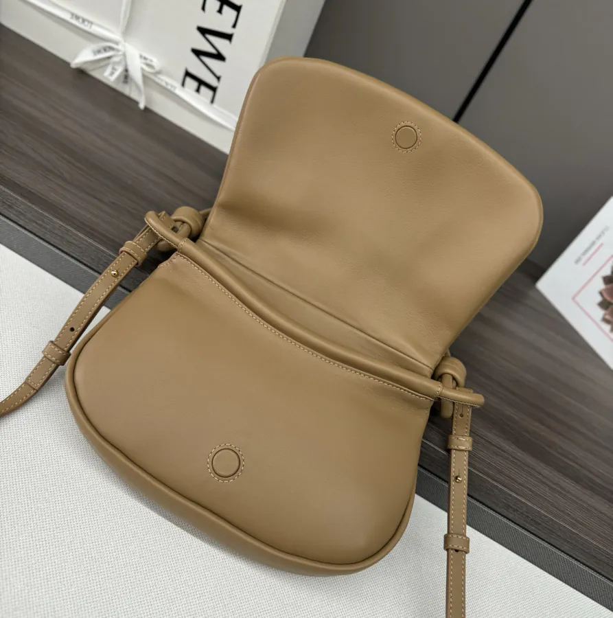 New Loe*we Paseo Bag with Shiny Nappa Leather