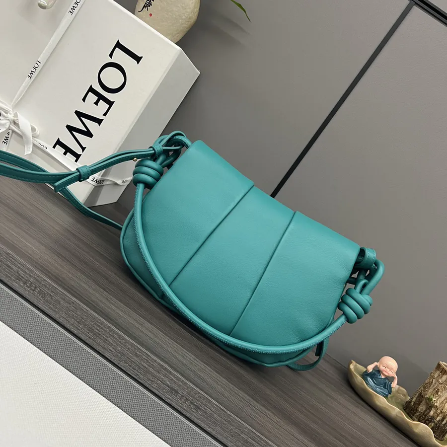 New Loe*we Paseo Bag in Shiny Nappa Calfskin