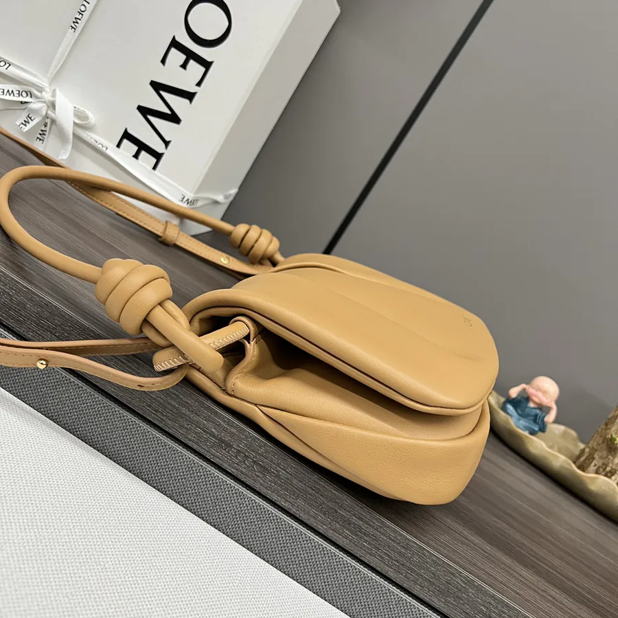 New Loe*we Paseo Bag in Shiny Nappa Calfskin