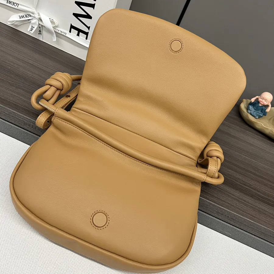 New Loe*we Paseo Bag in Shiny Nappa Calfskin