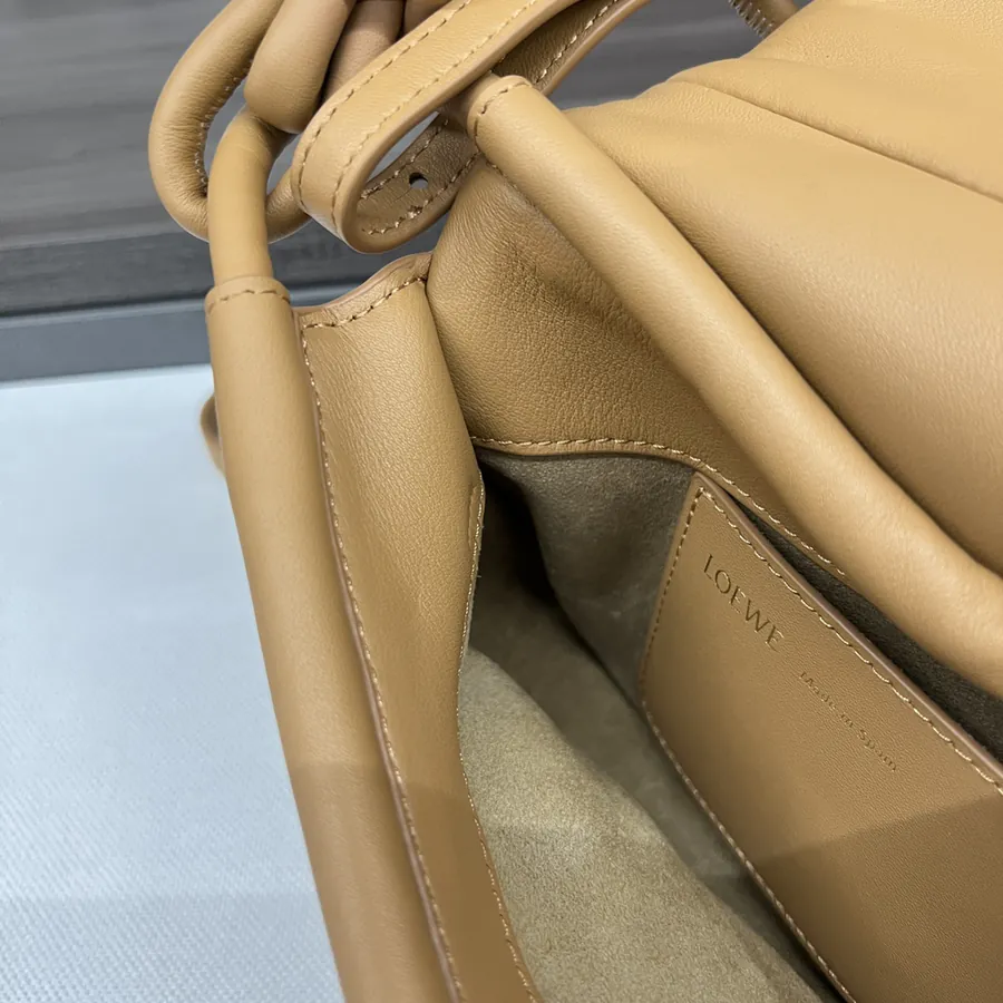 New Loe*we Paseo Bag in Shiny Nappa Calfskin