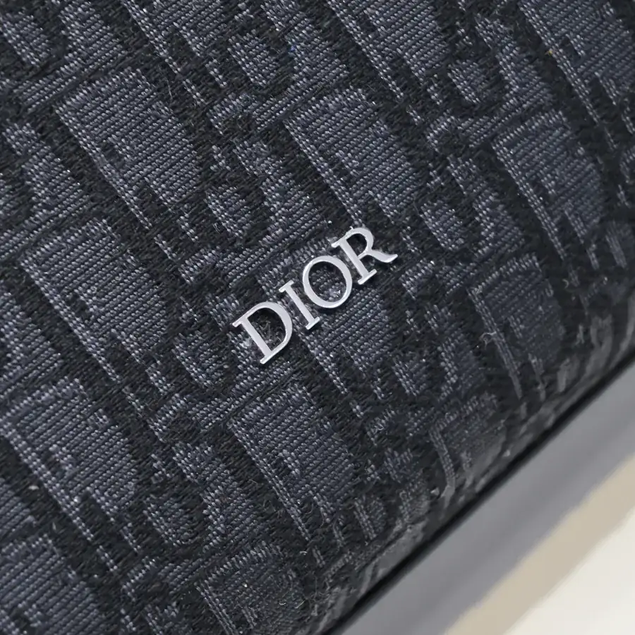 Dior 2024 Mens Messenger Bag Black Oblique Print