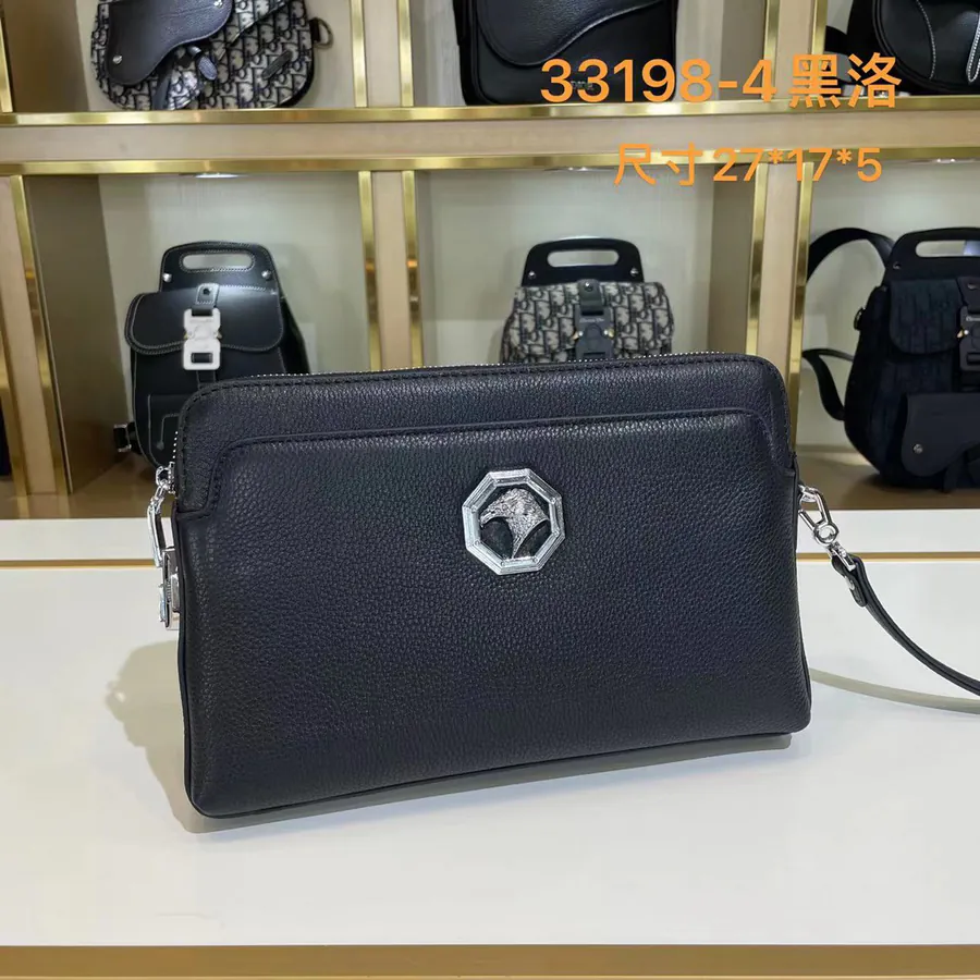 Stephen's Premium Men's Bucket Bag Black and Gold