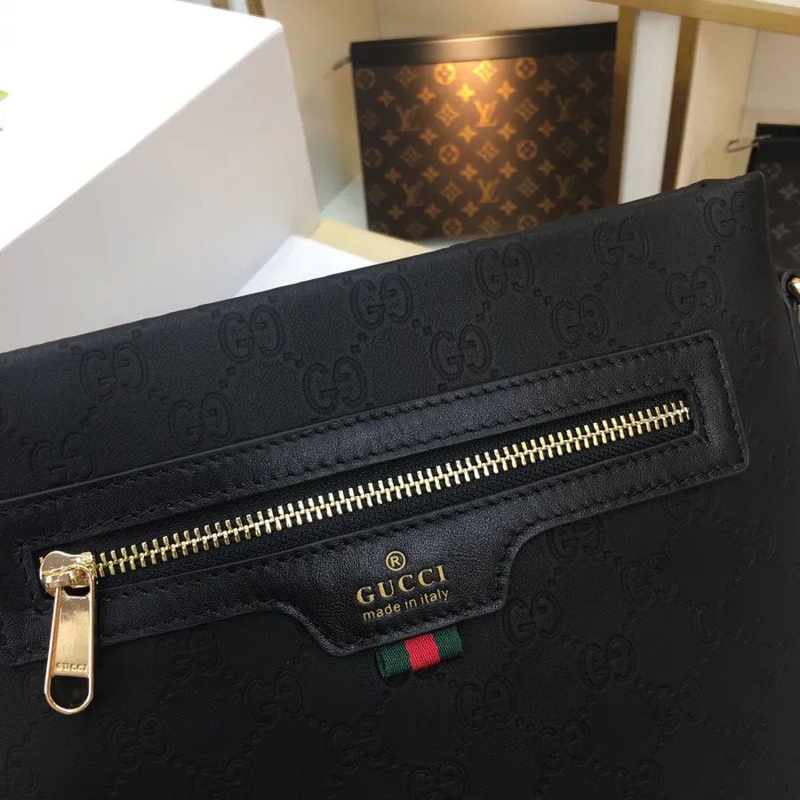 Gucci Original New Men's Crossbody Bag Premium Leather, Elegant Design
