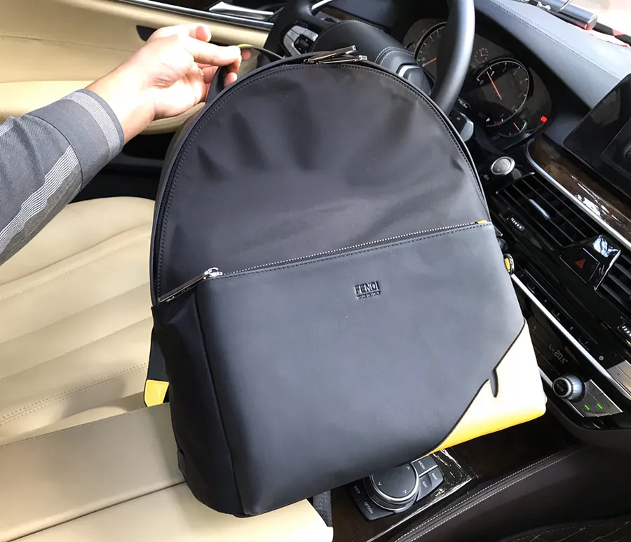 Fendi New Bucket Bag with Leather and Fabric