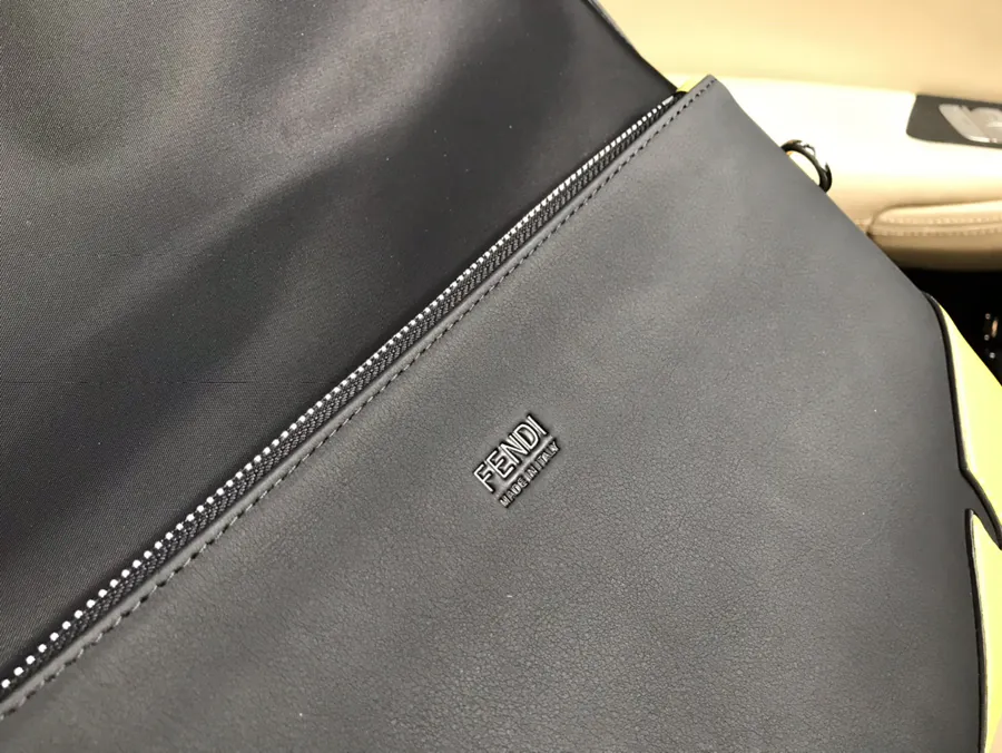 Fendi New Bucket Bag with Leather and Fabric
