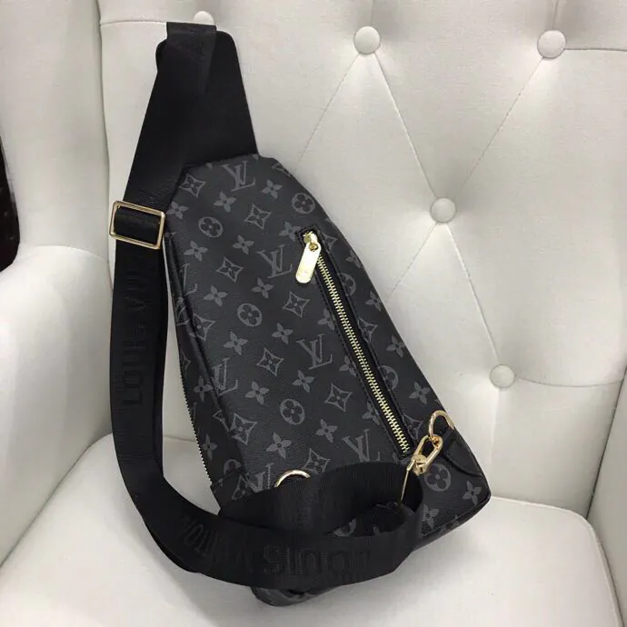 V Family Chest Bag Premium Leather, Simple Design, Elegant