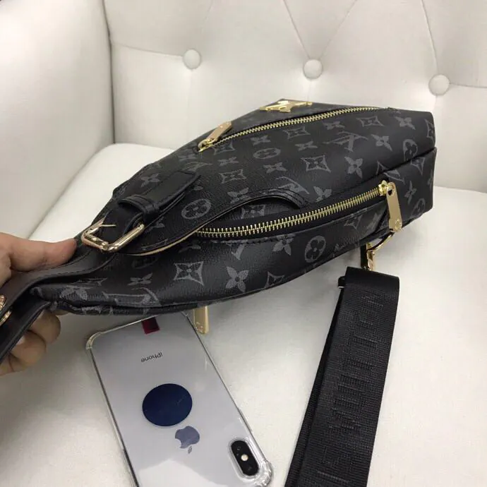 V Family Chest Bag Premium Leather, Simple Design, Elegant