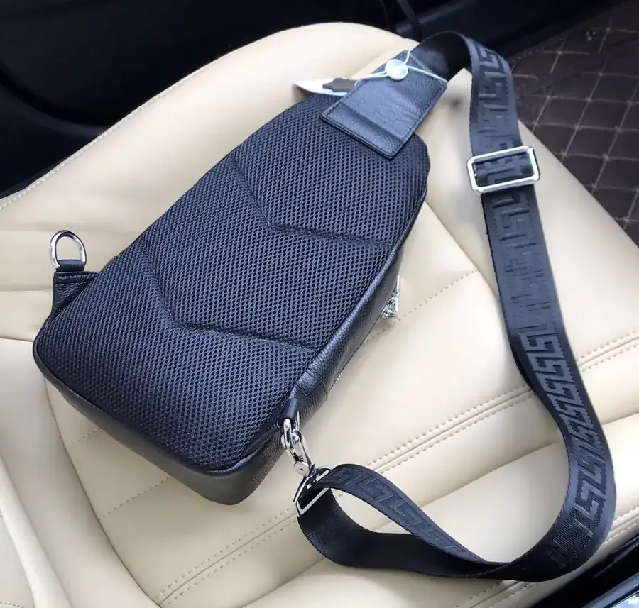 Versace Chest Bag in Premium Full Grain Leather