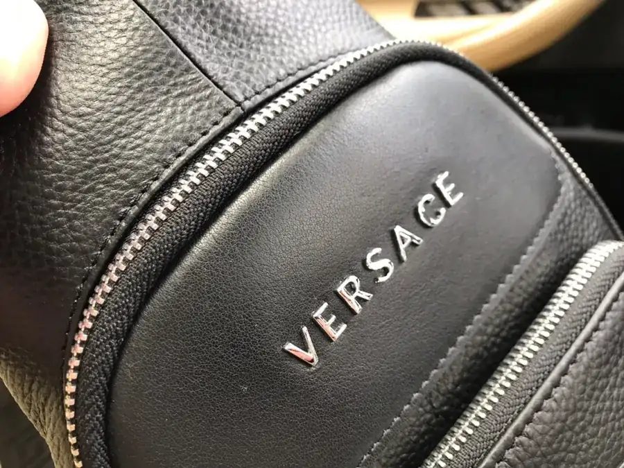 Versace Chest Bag in Premium Full Grain Leather