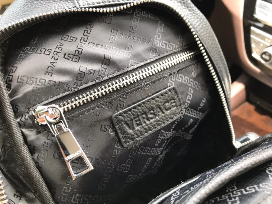 Versace Chest Bag in Premium Full Grain Leather