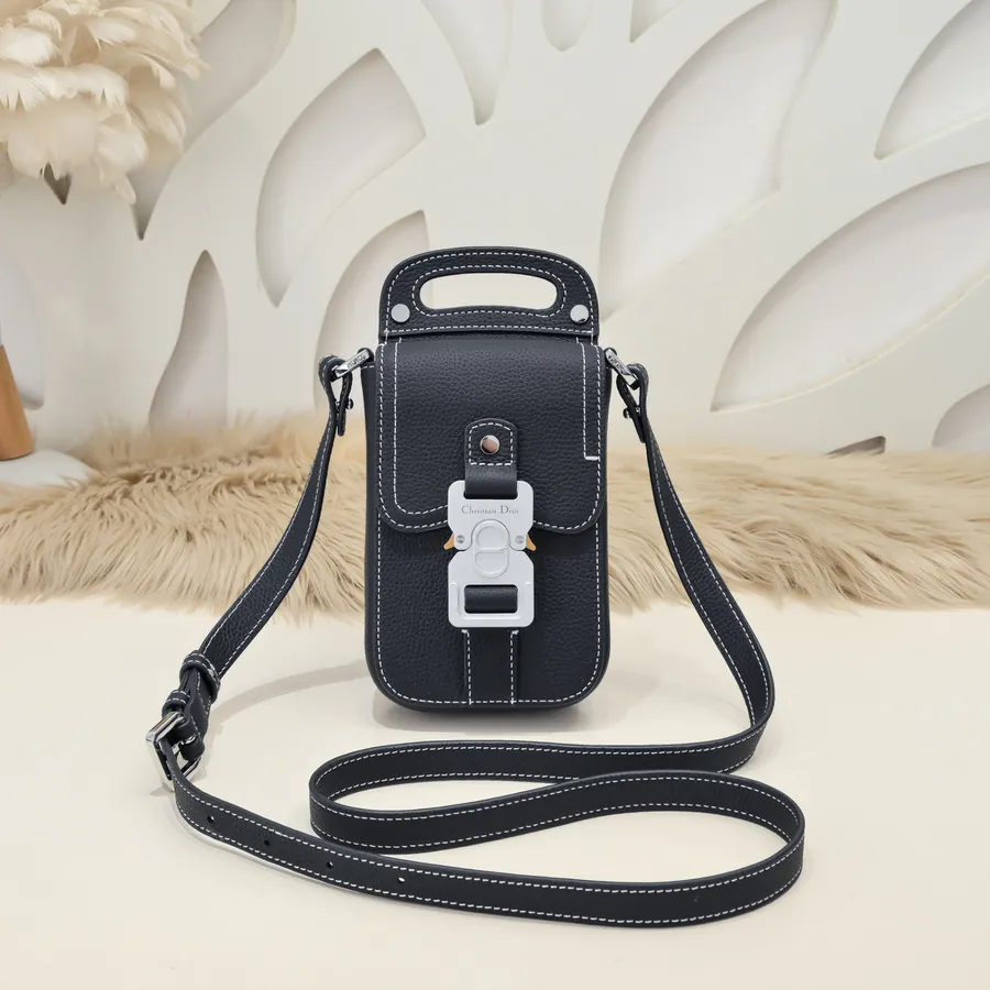 Dior 2024 Phone Bag Saddle Style Crossbody Bag