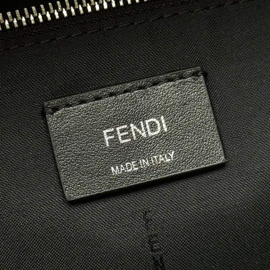 Small Structured Crossbody Backpack with FF Logo Metal Stud