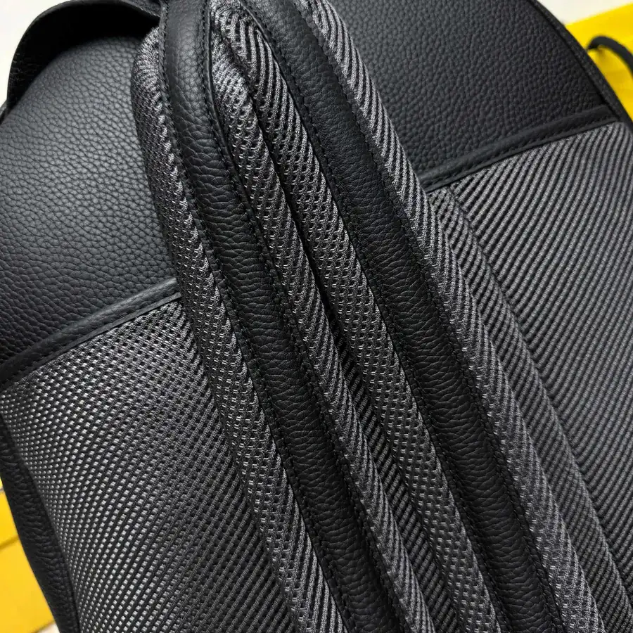 FF Logo Metal Stud Backpack with Convertible Strap Black