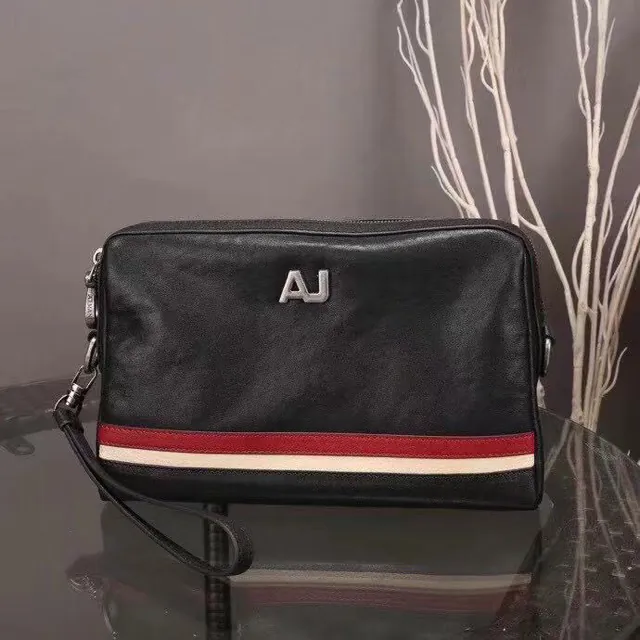 Armani Men's Casual Crossbody Bag with Handles and Detachable Strap