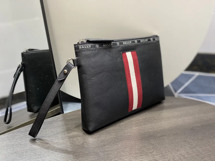 Men's Handbag in Top Grain Leather with Custom Hardware