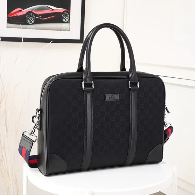 Gucci New Men's Briefcase with Synchronized Launch, Stylish and Practical