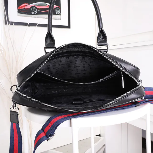 Gucci New Men's Briefcase with Synchronized Launch, Stylish and Practical