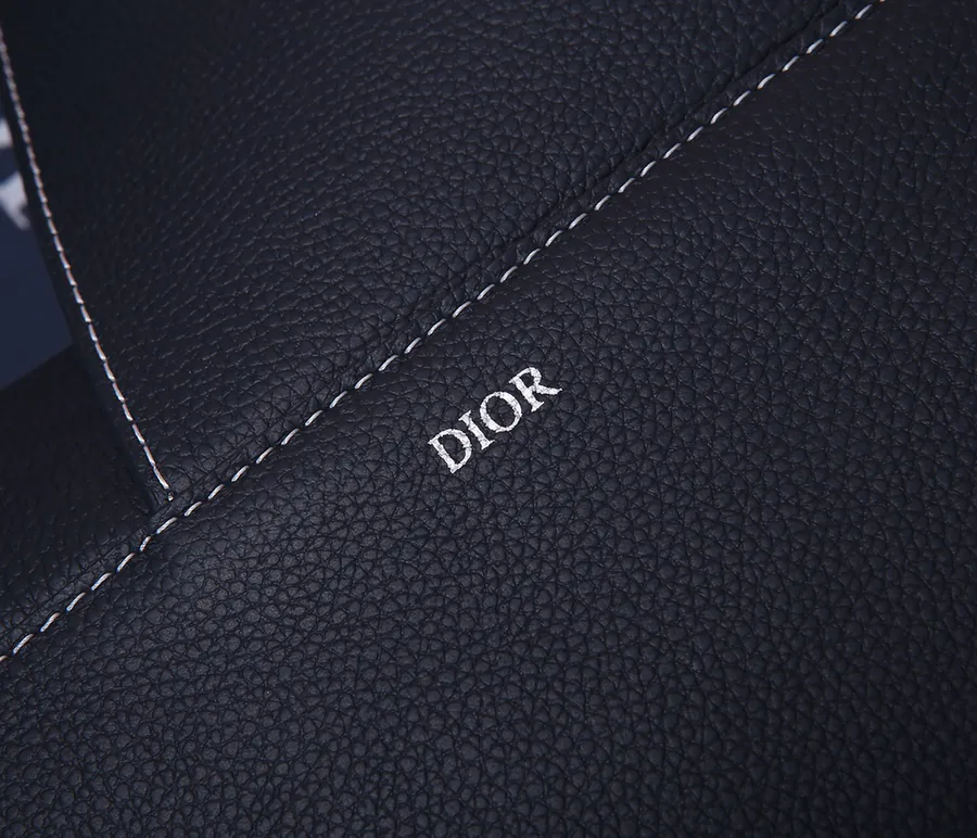 DIOR Saddle Bag in New Blue Grained Calfskin