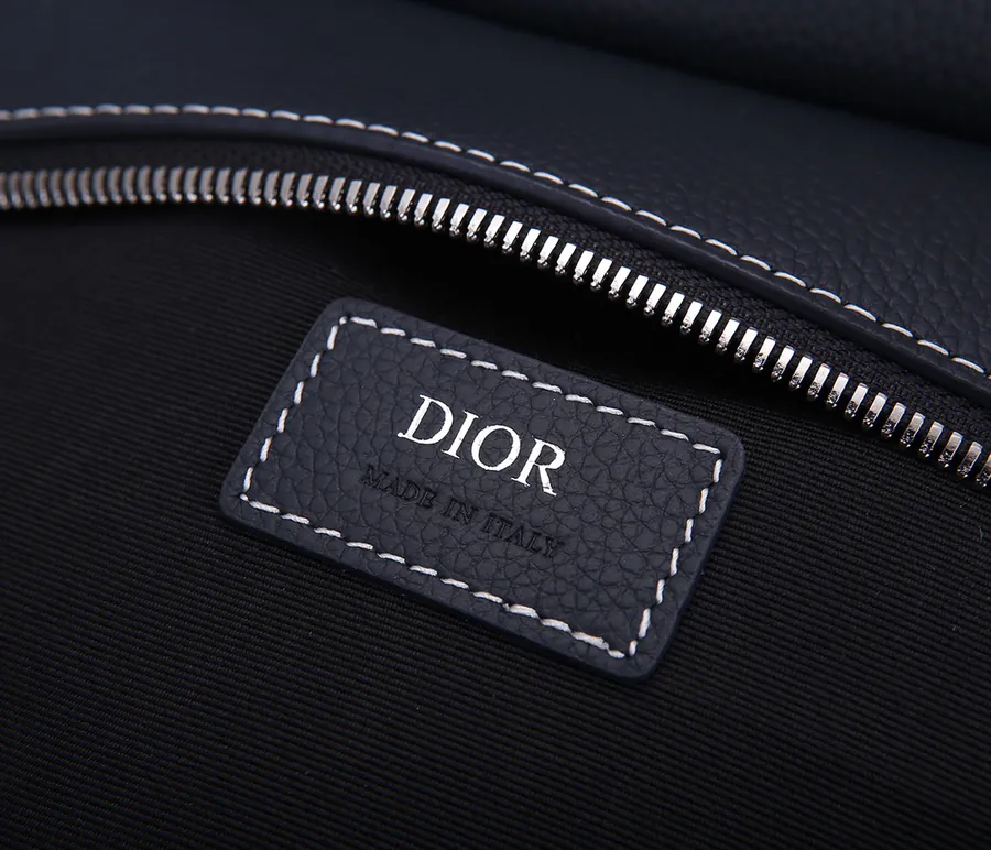 DIOR Saddle Bag in New Blue Grained Calfskin