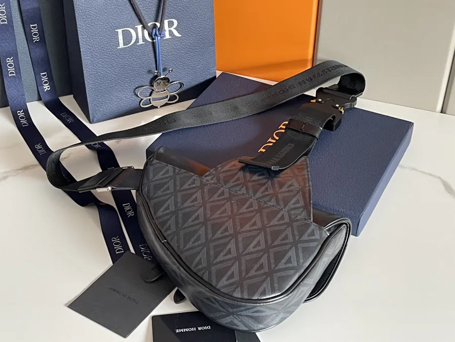 Marc Bohan Diamond Satchel in Grained Calfskin