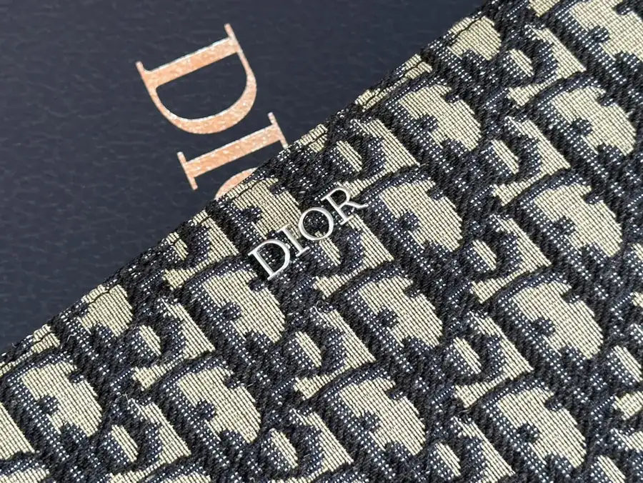DIOR A5 Handbag Minimalist Design with Oblique Print and Leather Trim