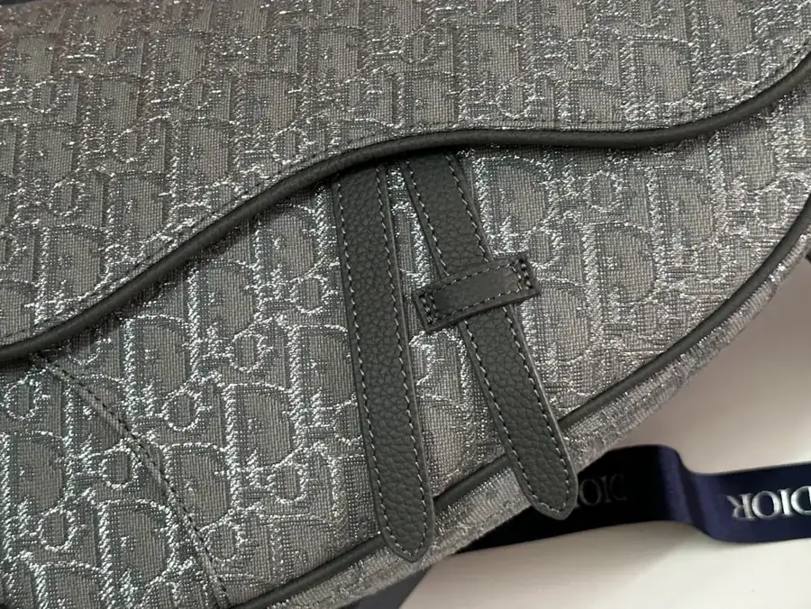 Top Original Saddle Bag with Oblique Print