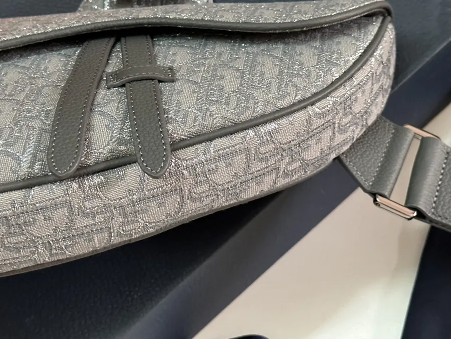 Top Original Saddle Bag with Oblique Print
