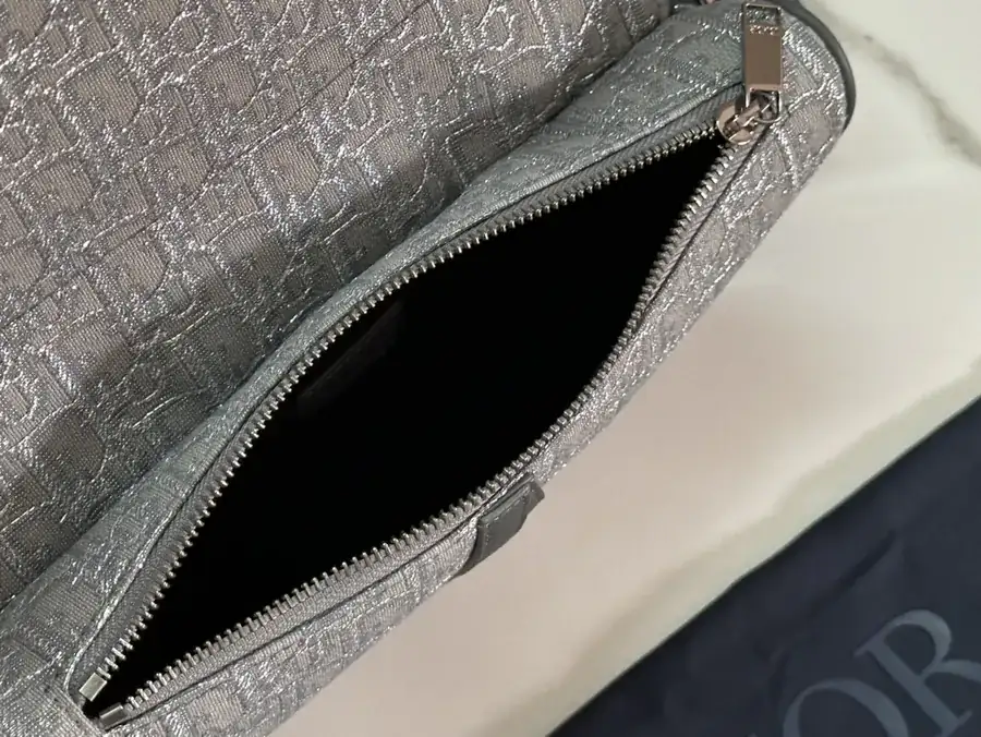Top Original Saddle Bag with Oblique Print