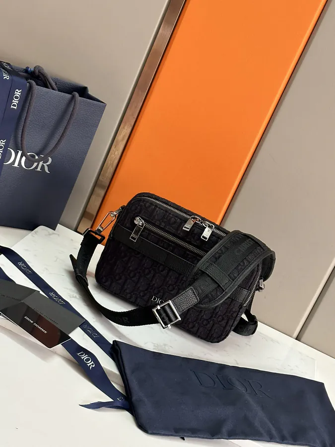 Dior Homme Camera Bag with Gunmetal Hardware