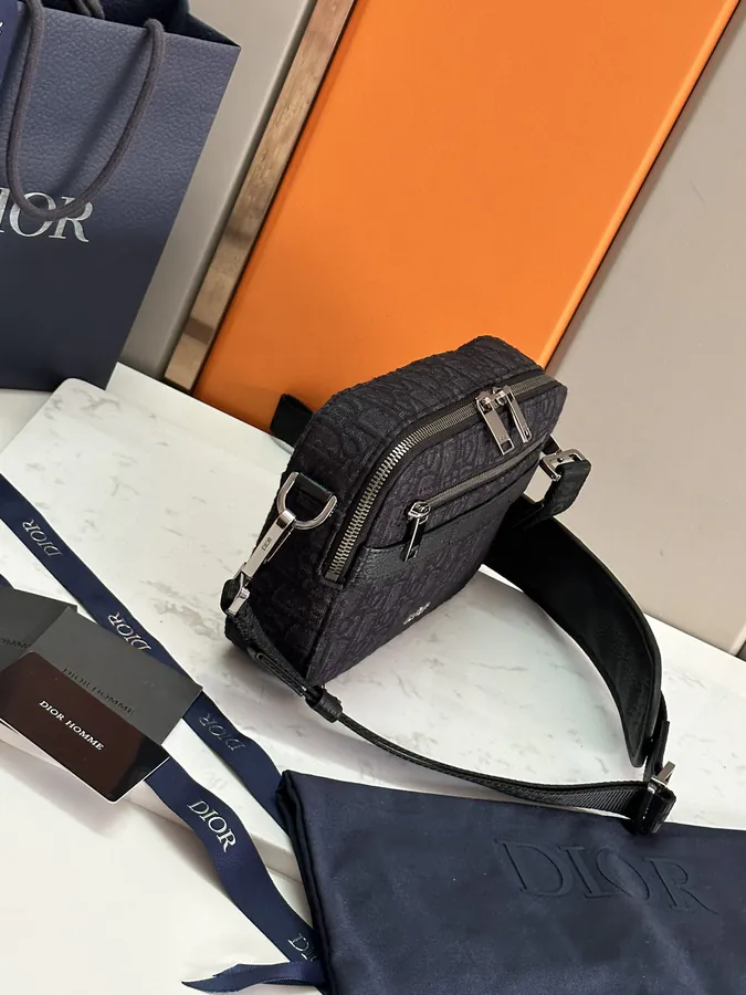 Dior Homme Camera Bag with Gunmetal Hardware