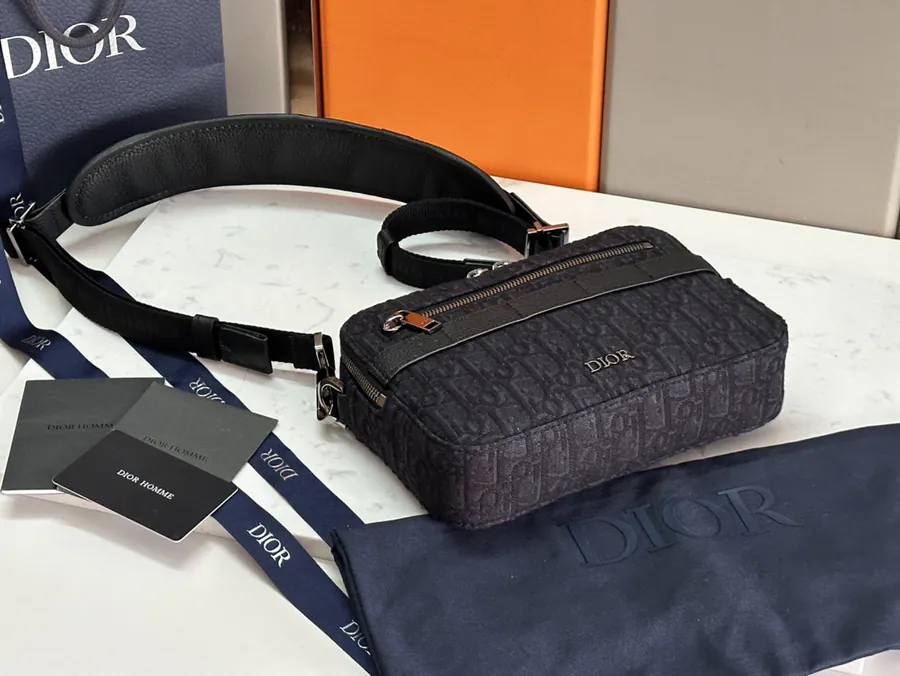 Dior Homme Camera Bag with Gunmetal Hardware