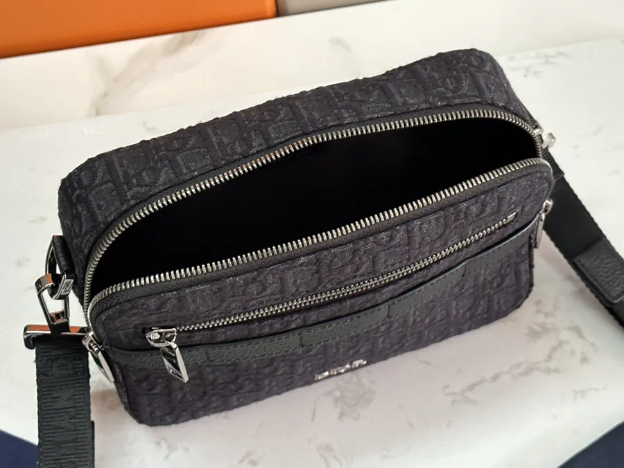 Dior Homme Camera Bag with Gunmetal Hardware