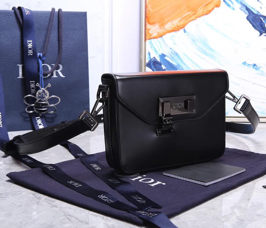 DIOR Messenger Bag Classic Elegance with Oblique Print