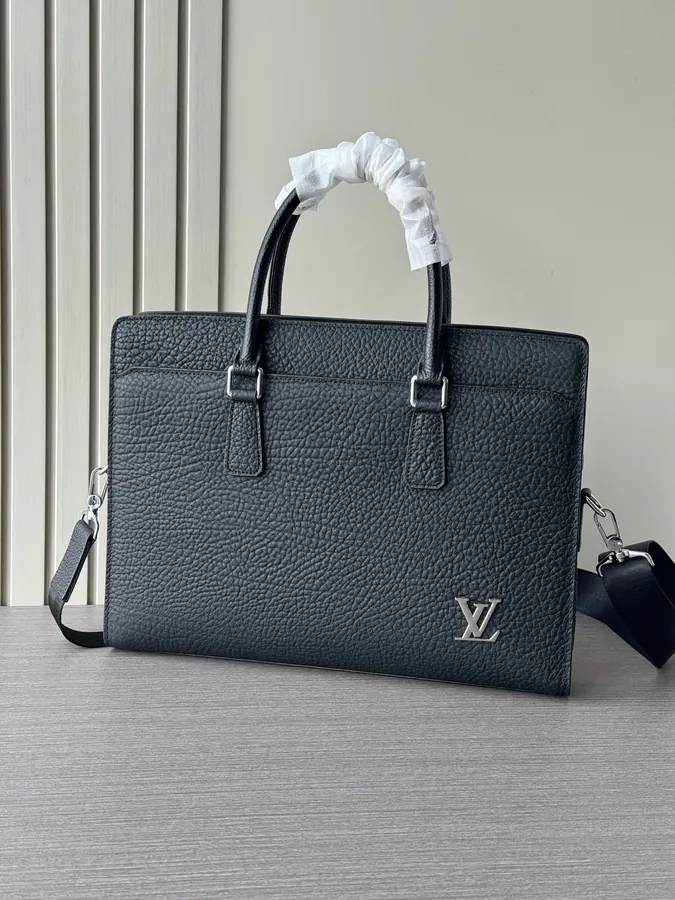 LV Password Lock Briefcase Premium Italian Calfskin, Unique Design