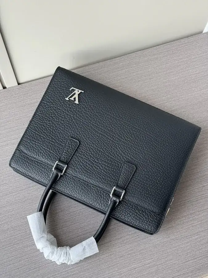 LV Password Lock Briefcase Premium Italian Calfskin, Unique Design