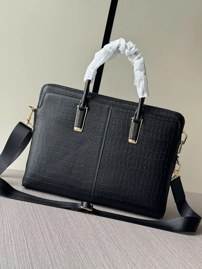 LV Password Lock Briefcase Premium Italian Calfskin