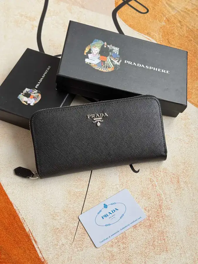 Classic Single Zip Wallet in Blue ZP Development, Italian Cross Grain Calfskin