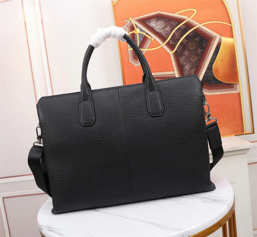 LV 2022 New Collection Briefcase in Grained Calfskin